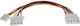 InLine 4-Pin Molex / 4-Pin Floppy - 4-Pin Molex / 4-Pin Floppy Cable 0.13m Πολύχρωμο 29658