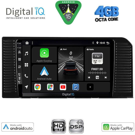 Digital IQ Автомобилна Аудио Система За Toyota Prado 2023 (Bluetooth/USB/Вграден Wi-Fi/GPS/Apple CarPlay/Android Auto) С Touch Screen 10"