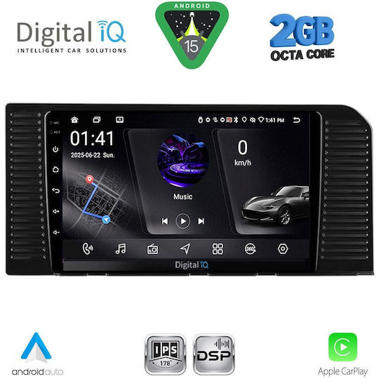 Digital IQ Автомобилна Аудио Система За Toyota Prado 2023 (Bluetooth/USB/Вграден Wi-Fi/GPS/Apple CarPlay/Android Auto) С Touch Screen 10"