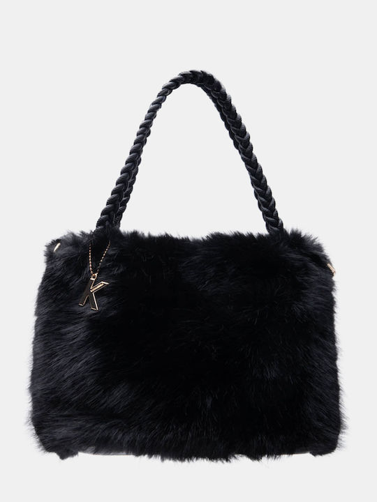 Fur Women's Handbag Crossbody Black