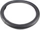 Slip-on Steering Wheel Cover Eco Leather Black Smooth Black Stitching 38cm