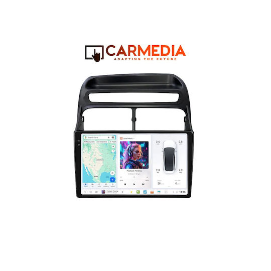 Carmedia Автомобилна Аудио Система За Fiat Linea 2007-2011 Bluetooth USB Вграден Wi-Fi GPS Apple CarPlay Android Auto С Touch Screen 9.5"