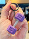 Μπρελοκ Μωβ Αλτήρας Βαρακι 10κιλο Keychain Purple Dumbbell Barbell 10kg Molfs