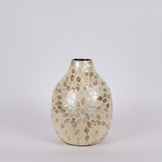 Bamboo White Vase Φ25xH34cm