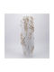 Eurolamp Decorative Floor Vase Polyresin Flowers White Φ24xH60cm
