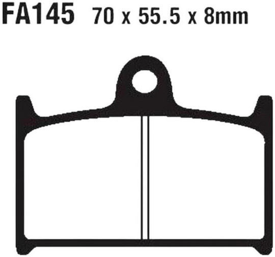 Мотоциклетни Накладки Fa145 Delta Brakes Dl132/db2068 Полу Метални