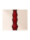 Kaemingk Decorative Glass Red Vase 7x7xH32cm