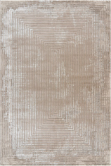 Beauty Home 9256 Rechteckiger Beiger Wohnzimmer Teppich 133x190cm