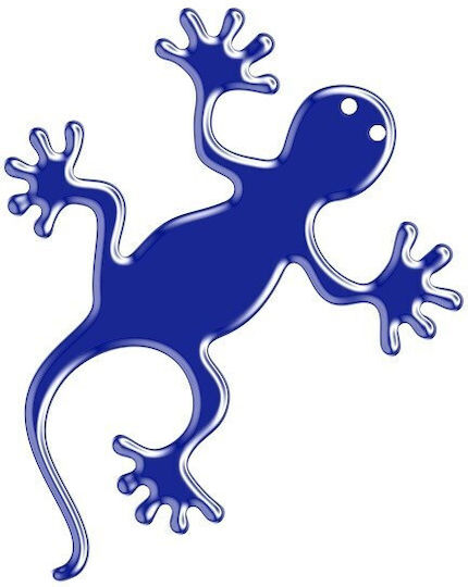 Декоративен стикер 3D Effect Lizard Blue 3DGECOBP Onedesign