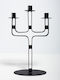 Eurolamp Метално Кандилници в Черен Цвят 25.5x39.5x9см.