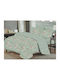 Set Bed Sheets Super King Size 240x260cm Mint 4 Pieces