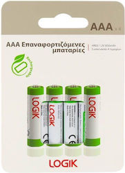 LOGIK AAA 850mAh 4τμχ LOGIK AAA 850mAh 4τμχ