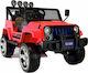Jeep Двуместен с дистанционно управление Червен...
