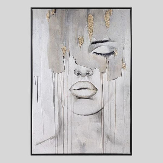 Framed Portrait Painting on Canvas 80x120cm