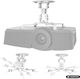 Maclean Energy Ceiling Projector Mount with Maximum Load 13.5kg White