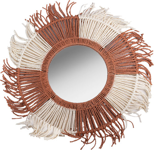 Wall Mirror with White Frame 63x63cm