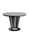 Oswego 179 Round Extendable Wooden Graphite Table 76x76x76cm