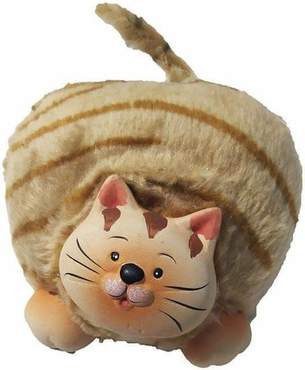 Inart Декоративна Котка от Керамичен Материал 15x14x9cm