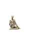Decorative Sculpture Figure Polyresin Gold Metallic 12x8x14cm Pack Of 2 Pieces