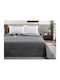 Liolios Home Zurigo Velvet Single Blanket 160x240cm Grey