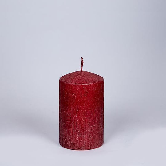 Dekorative Kerze Rote 7x10cm 6Stücke