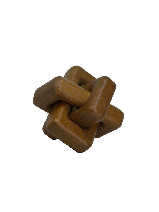Wooden Brown Knot 10x2x10cm Pack Of 3 Pieces