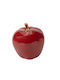 Set Decorative Apples Polyresin 10.8x11x12.2cm 2 Pieces
