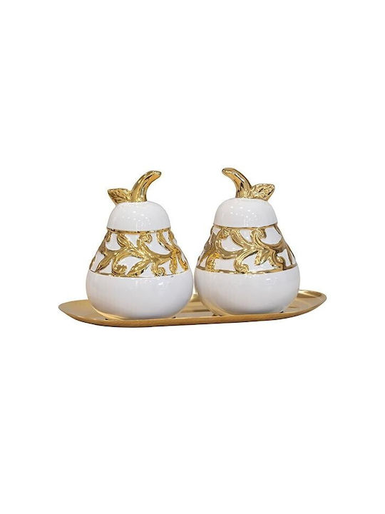 Set Decorativ Pere Din Material Ceramic 23x9.5x...