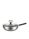 Cheffinger Stainless Steel Pan with Lid with Non-Stick Coating 32cm