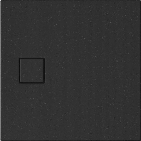 Cersanit Square Acrylic Shower Tray 80x80cm Black
