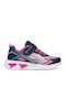 J Assister Kids Sneakers Anatomic with Hoop & Loop Closure & with Lights Blue