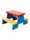 Kids Table Set with Chairs for Painting Plastic Blue Kadax