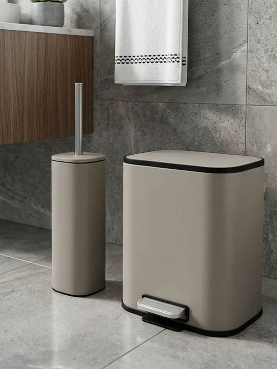Ankor Inox Satz Badezimmer Mülleimer und Bürste...