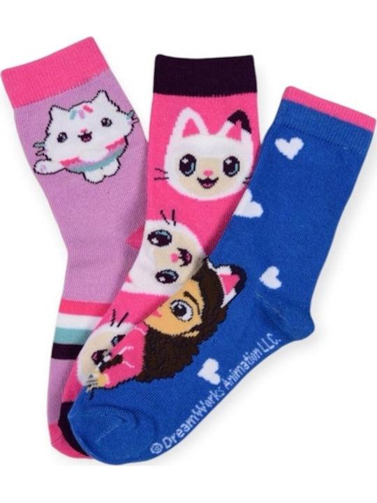 Childrenland Șosete pentru copii Fuchsia Roz Albastre 3 Perechi