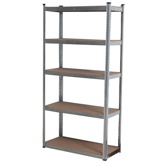 Bormann BSR3200 Dexions Verzinkt 75x30x170cm mit 5 Regalen Gesamtbelastbarkeit 250kg