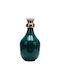 Decorative Metallic Green Vase Φ18xH35cm