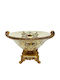 Decorative Metal White Bowl 34x29cm