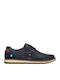 Leder Herren Freizeitschuhe Blau