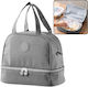 Lean Toys Schulische Isolierte Kinder Lunchtasche Handtasche 3lt Graue 25x16x27cm