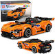 Lean Toys Cuburi de construit King Mini Car pentru 8+ Ani 423 bucăți