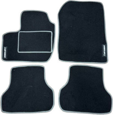 Set Față și Spate Covoare Auto 4 Bucăți Pentru Mitsubishi Colt 2008-2012 Negre