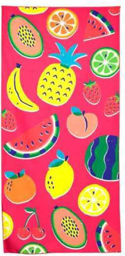 Puckator Microfibre Beach Towel Summer Fruits Design