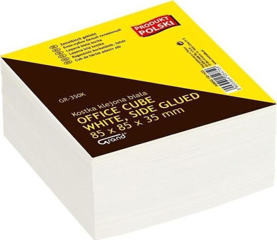 Grand Sticky Memo Pads Cube 350 White Sheets 8.5x8.5cm