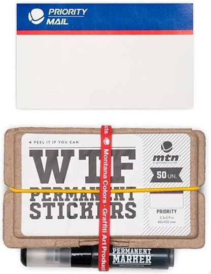 Mtn Wtf Set Aufkleber Priority 50 Stücke & Marker
