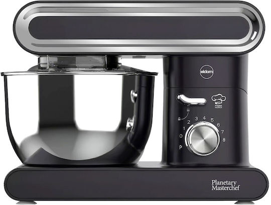Eldom Кухненски робот 1400W с Неръждаем Казан 6.2lt Черен