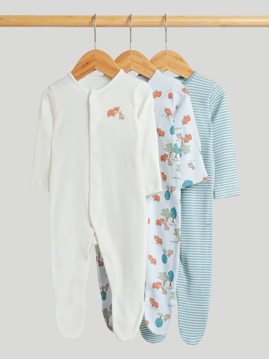 Mothercare Mothercare Baby-Strampler Highland Kuh 3 Stück
