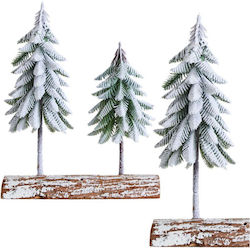 Weihnachtsaccessoires Lean Schneeweiße Tannen 34 x 28 cm