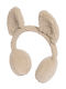 Kinder Beanies Fleece Beigen