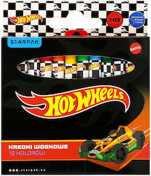 Starpak Κηρομπογιές 12 Χρωμάτων Hot Wheels Black Stk Pud12/144