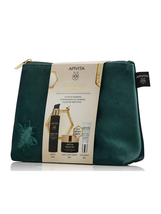 Apivita Queen Bee Longevity Hautpflege-Set für Anti-Aging Feuchtigkeitsspendend und Festigung 4 Stück